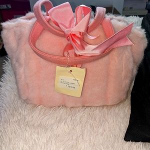 Pink Faux Fur Purse